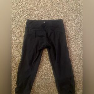 Lululemon Capri Leggings with Mesh Cutouts